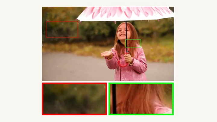Video deraining comparison with recovered scene details